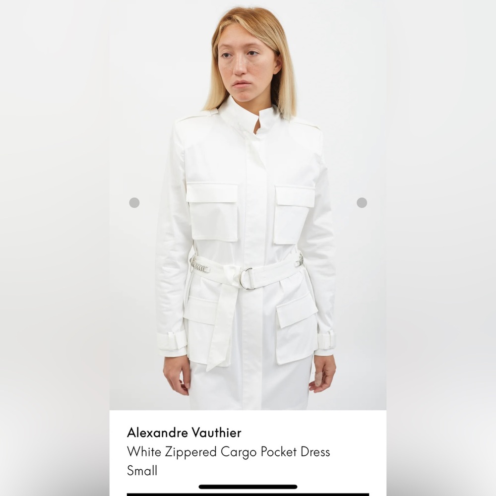 Pre-loved Alexandre Vauthier zippered cargo pocket dress